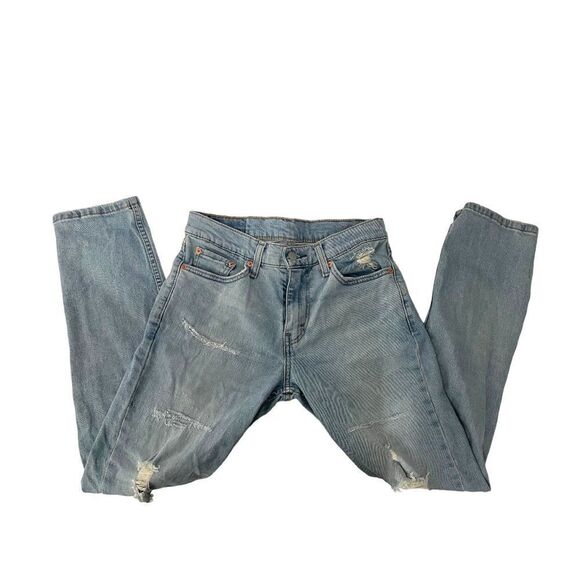 Levi's Men's 5'11 Stretch Slim Fit Distressed Jean - Picture 2 of 10